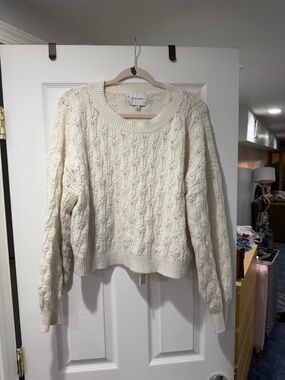 Cable Crewneck Sweater